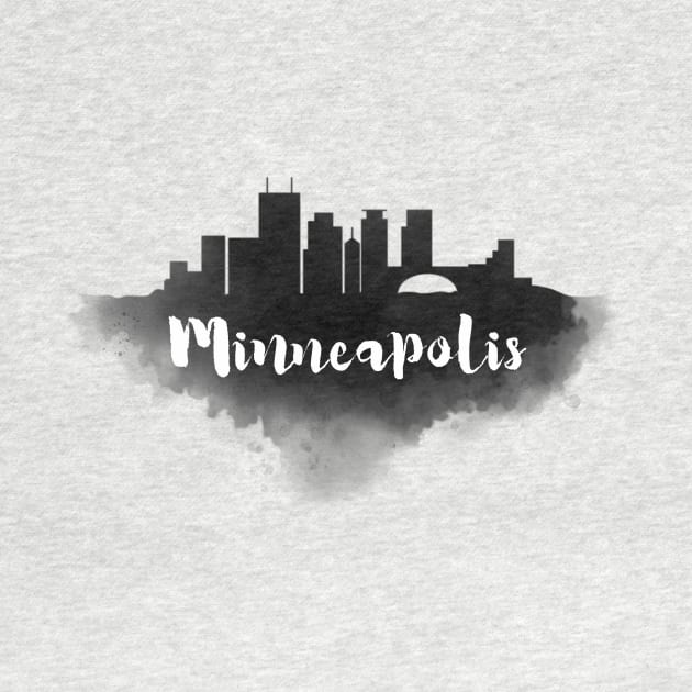 Minneapolis watercolor by kursatunsal